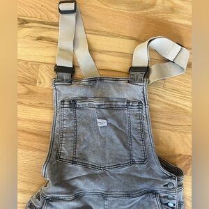 Ripton & Co, M Gray Denim Overalls with Adjustable Straps